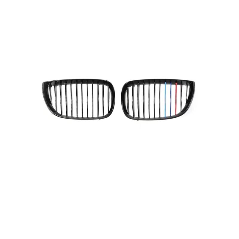 Haubengrill Für 1Serie E81 E87 2004-2006 Auto Vorderen Stoßfänger Nieren Glanz Schwarz Intake Unteren Grills Kühler Sport Kühlergrill(Single M Style) von MBPBVRVAF