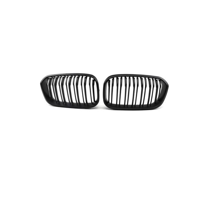 Haubengrill Für 1Serie F20 F21 2015-2019 Auto Frontstoßstange Racing Kühlergrill Sport Kühlergrill(Dual Matte Black) von MBPBVRVAF