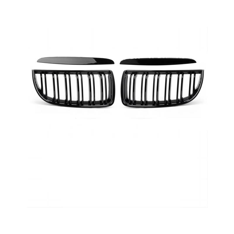 Haubengrill Für 3Serie E90 E91 2005-2012 Auto Front Gloss Balck Grills Grille Sport Diamant Sport Kühlergrill(05-08 G Dual Slat) von MBPBVRVAF