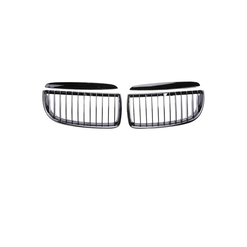 Haubengrill Für 3Serie E90 E91 2005-2012 Auto Frontstoßstange Kindly Grille Schwarz Racing Grill Carbon Fiber Sport Kühlergrill(Single Black 05-08) von MBPBVRVAF