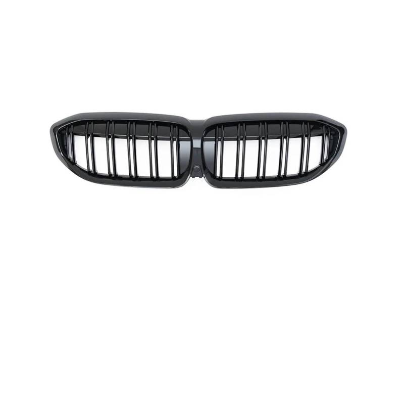 Haubengrill Für 3Serie G20 G21 318i 320i 320d 330i 340i 340d 2019 2020 2021 2022 Auto-Frontkühler-Nierengrill Sport Kühlergrill(Glossy Black 2 Line) von MBPBVRVAF