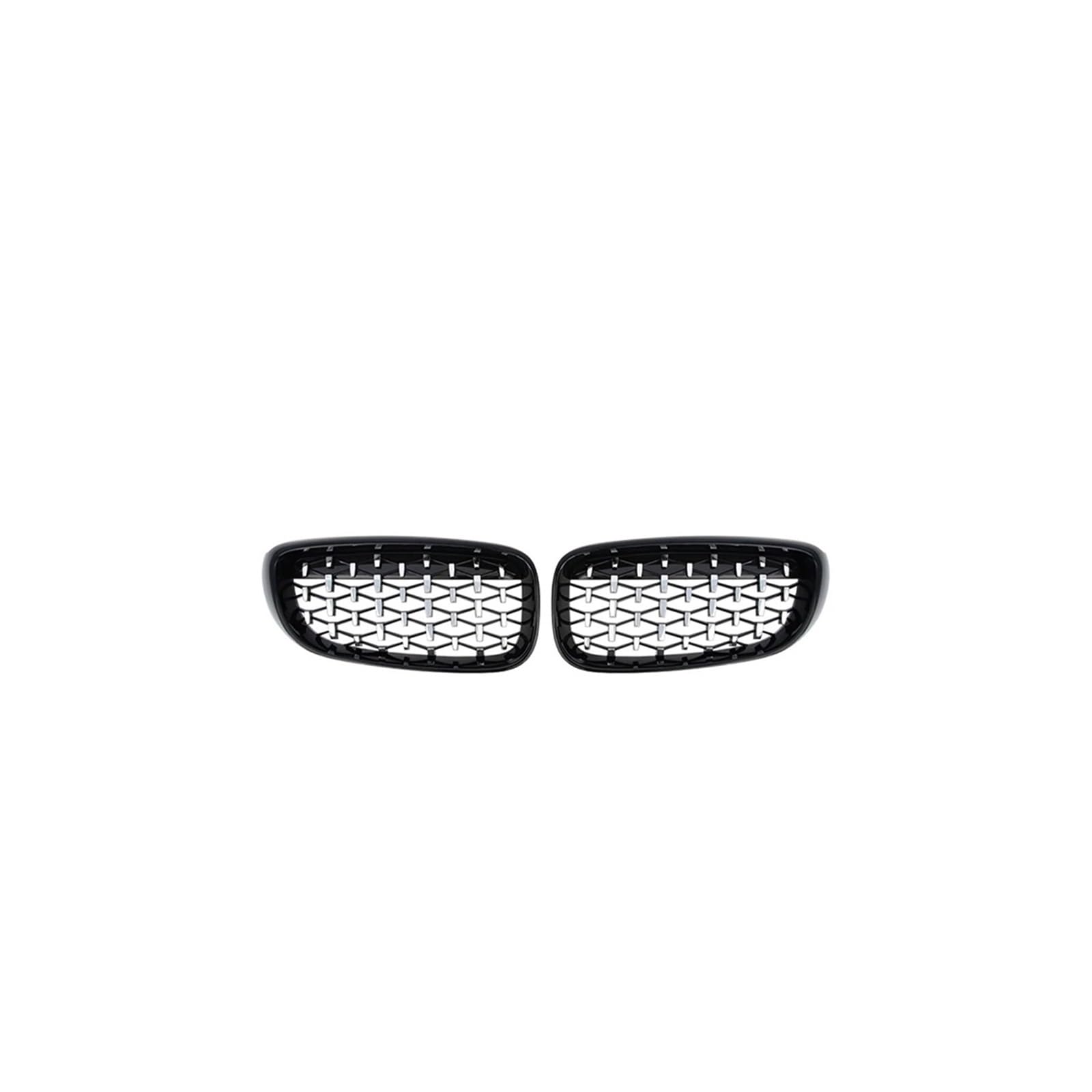 Haubengrill Für 3er-Serie Für GT F34 328i 330i 335i 340i 2012-2019 Chrom-Nierengitter Meteor Style Diamond Grill Sport Kühlergrill(Black and Silver) von MBPBVRVAF