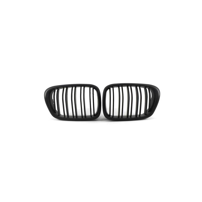 Haubengrill Für 5 Series E39 525 528 1999-2003 Auto Front Hood Grill Nieren Gitter Racing Grill Glanz Schwarz Sport Kühlergrill(Matte Black) von MBPBVRVAF