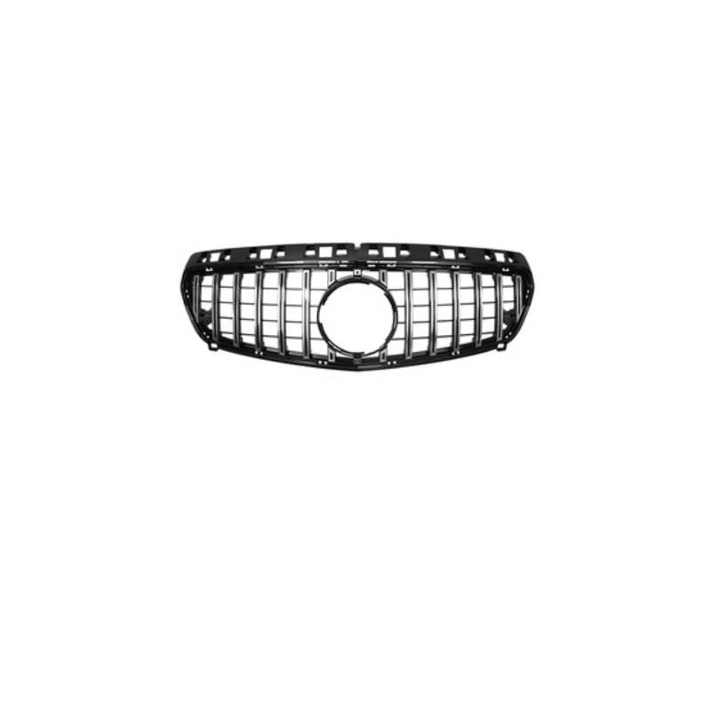 Haubengrill Für A Für Klasse W176 A180 A200 A220 A250 A260 A45 2013-2015 Auto Front Kühlergitter Stoßstangengrill Sport Kühlergrill(Silver1) von MBPBVRVAF