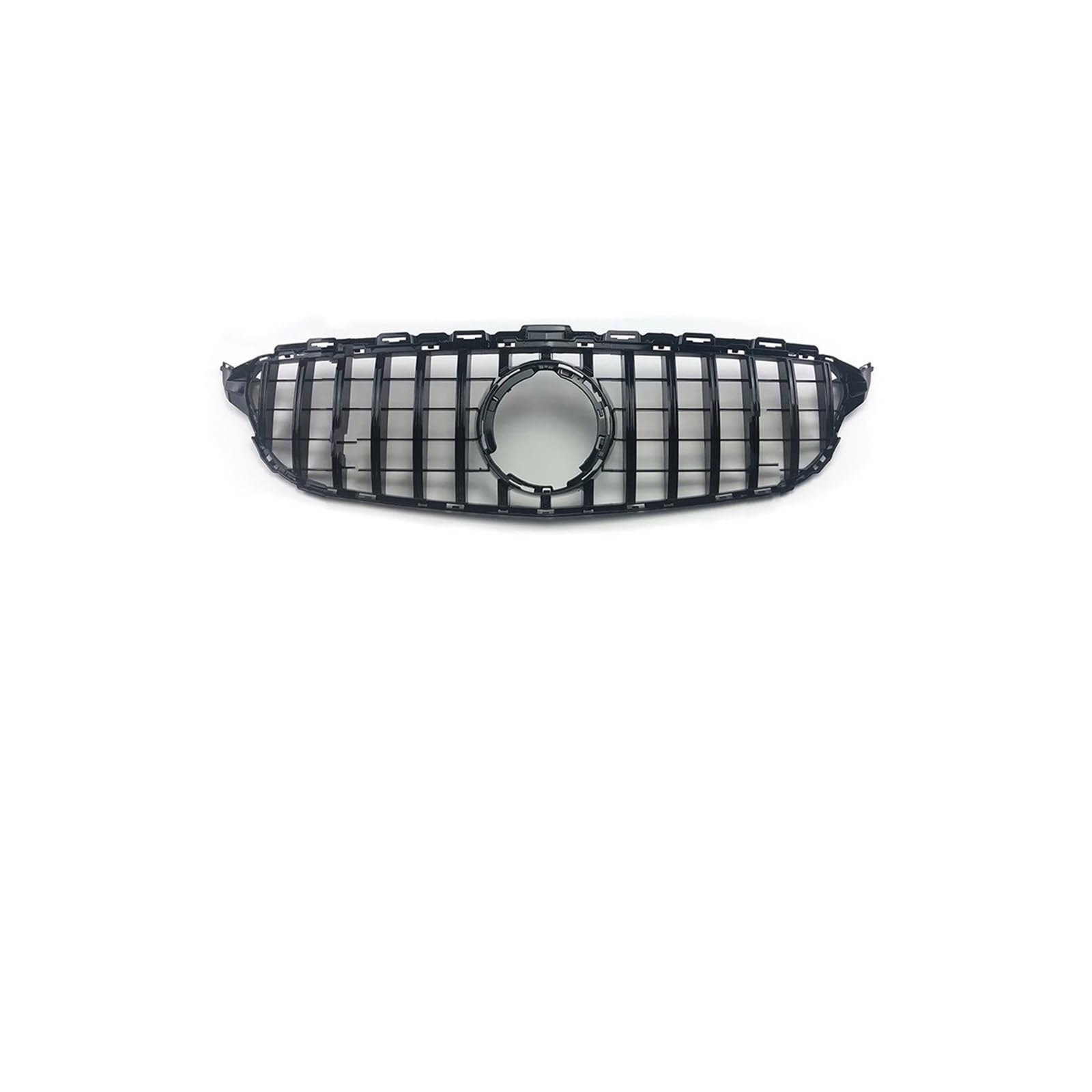 Haubengrill Für C C205 C180 C200 C250 C300 C260 W205 S205 2014-2021 Auto Frontstoßstange Grille Sport Kühlergrill(19-21 Glossy Black) von MBPBVRVAF