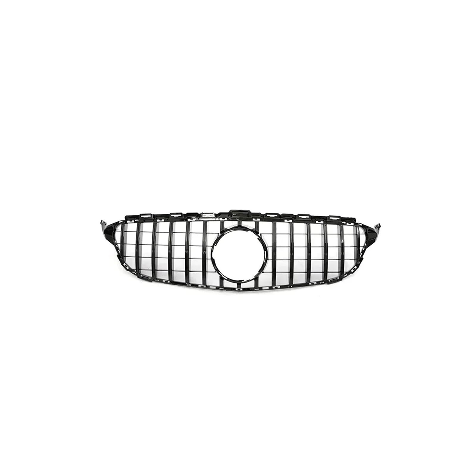 Haubengrill Für C Für Klasse W205 C180 C200 C300 C350 2014-2021 Kühlergrill ABS Schwarz Ohne/mit Kameraloch Sport Kühlergrill(14-18 B Without) von MBPBVRVAF