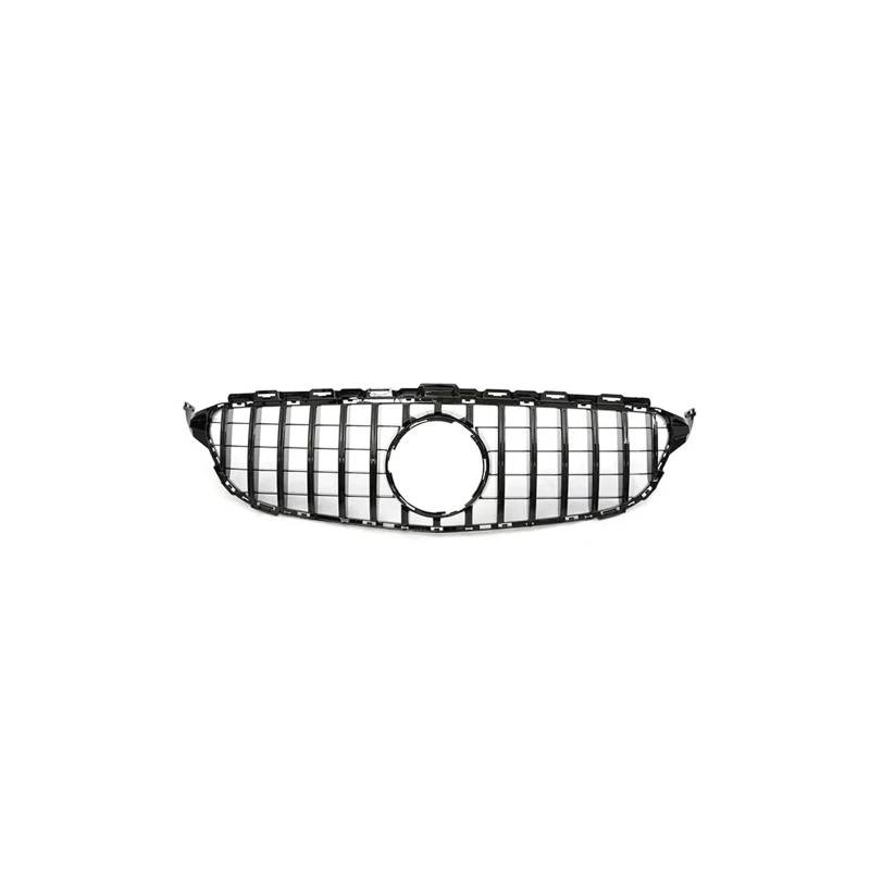 Haubengrill Für C Für Klasse W205 C180 C200 C300 C350 2014-2021 Kühlergrill ABS Schwarz Ohne/mit Kameraloch Sport Kühlergrill(14-18 B Without) von MBPBVRVAF