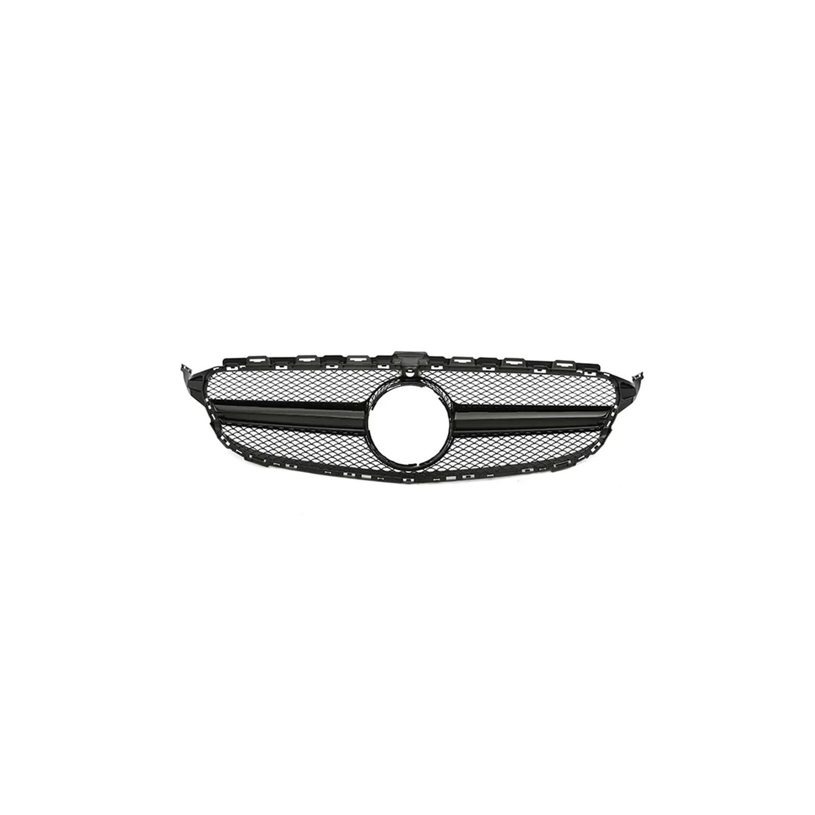 Haubengrill Für C Für Klasse W205 C180 C200 C300 C350 2014-2021 Kühlergrill ABS Schwarz Ohne/mit Kameraloch Sport Kühlergrill(14-18 B with) von MBPBVRVAF