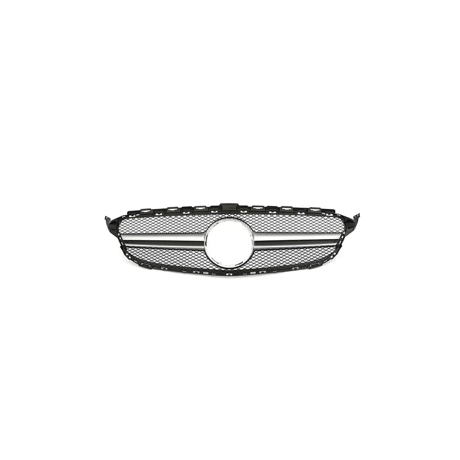 Haubengrill Für C Für Klasse W205 C180 C200 C300 C350 2014-2021 Kühlergrill ABS Schwarz Ohne/mit Kameraloch Sport Kühlergrill(14-18 S Without) von MBPBVRVAF