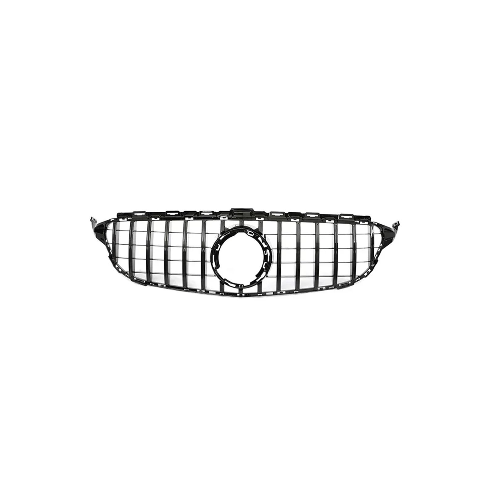 Haubengrill Für C Für Klasse W205 C180 C200 C300 C350 2014-2021 Kühlergrill ABS Schwarz Ohne/mit Kameraloch Sport Kühlergrill(19-21 B Without) von MBPBVRVAF