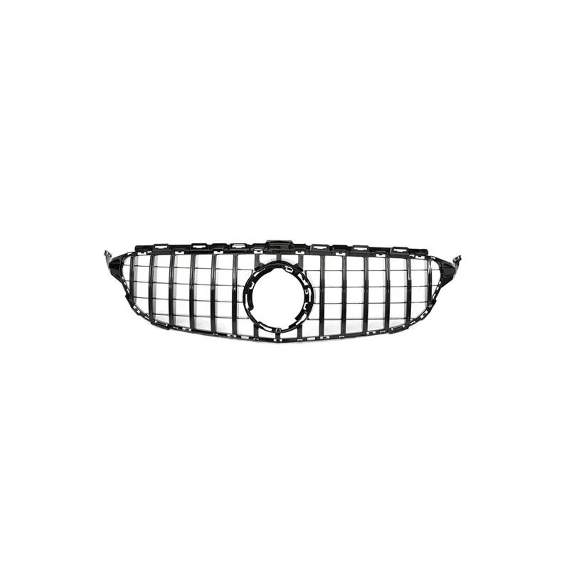 Haubengrill Für C Für Klasse W205 C180 C200 C300 C350 2014-2021 Kühlergrill ABS Schwarz Ohne/mit Kameraloch Sport Kühlergrill(19-21 B Without) von MBPBVRVAF