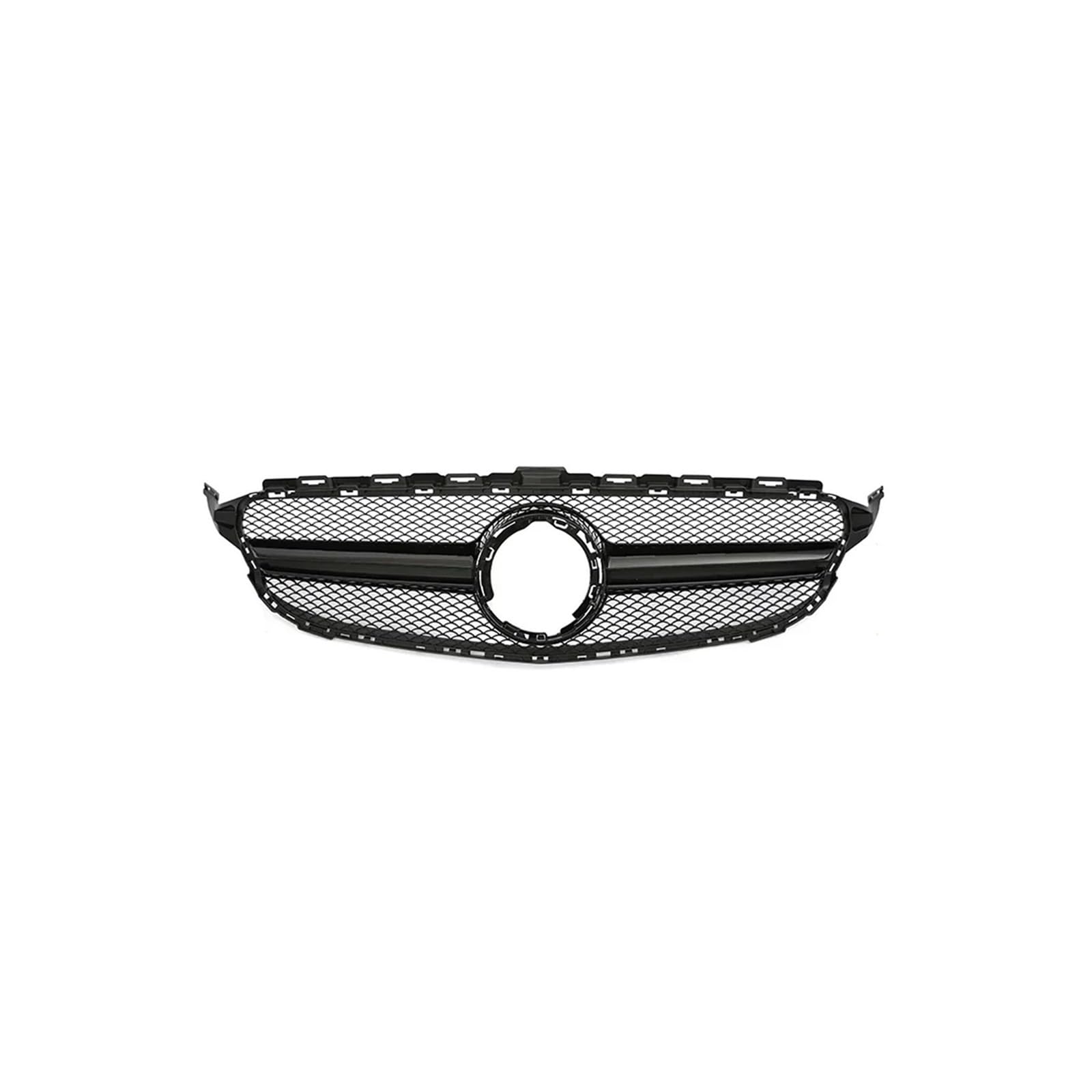 Haubengrill Für C Für Klasse W205 C180 C200 C300 C350 2014-2021 Kühlergrill ABS Schwarz Ohne/mit Kameraloch Sport Kühlergrill(19-21 B Without1) von MBPBVRVAF