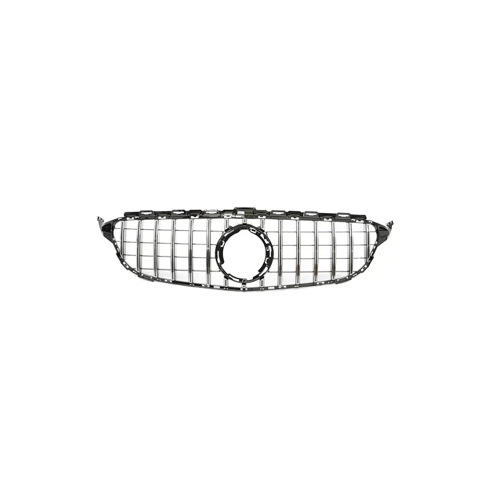Haubengrill Für C Für Klasse W205 C180 C200 C300 C350 2014-2021 Kühlergrill ABS Schwarz Ohne/mit Kameraloch Sport Kühlergrill(19-21 S Without2) von MBPBVRVAF