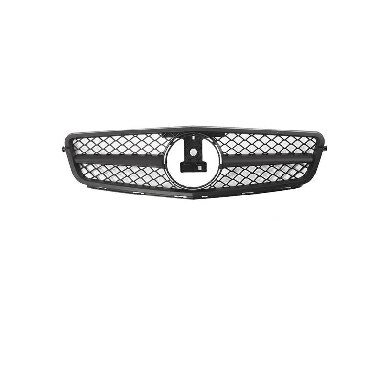 Haubengrill Für C-Klasse W204 C180 C250 C350 2008-2014 Auto Frontstoßstange Kühlergrill Kühlergrill Glänzend Schwarz Sport Kühlergrill(A Matte Black) von MBPBVRVAF