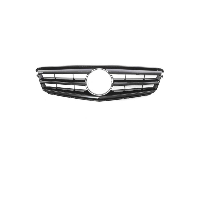Haubengrill Für C-Klasse W204 C180 C250 C350 2008-2014 Auto Frontstoßstange Kühlergrill Kühlergrill Glänzend Schwarz Sport Kühlergrill(Sport Glossy Black) von MBPBVRVAF
