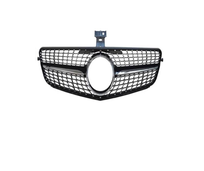 Haubengrill Für C W204 2007 2008 2009 2010 2011 2012 2013 2014 Auto Frontstoßstange Grille Grill Sport Kühlergrill(Diamond Black) von MBPBVRVAF