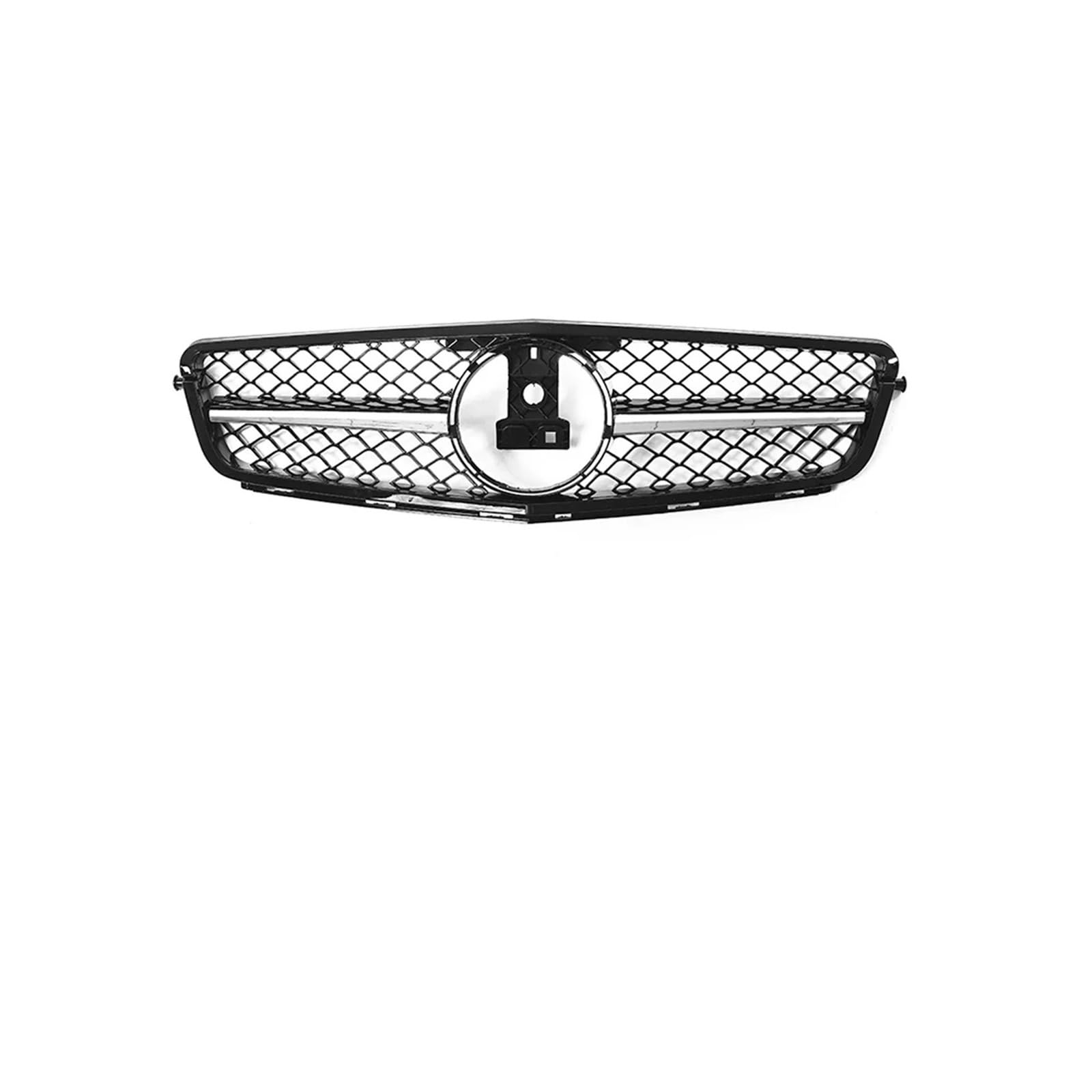 Haubengrill Für C W204 C43 C180 C200 C250 C300 2008-2014 Auto Frontstoßstange Kühlergrill Haubengrill Sport Kühlergrill(A-Chrome 1 Pin) von MBPBVRVAF