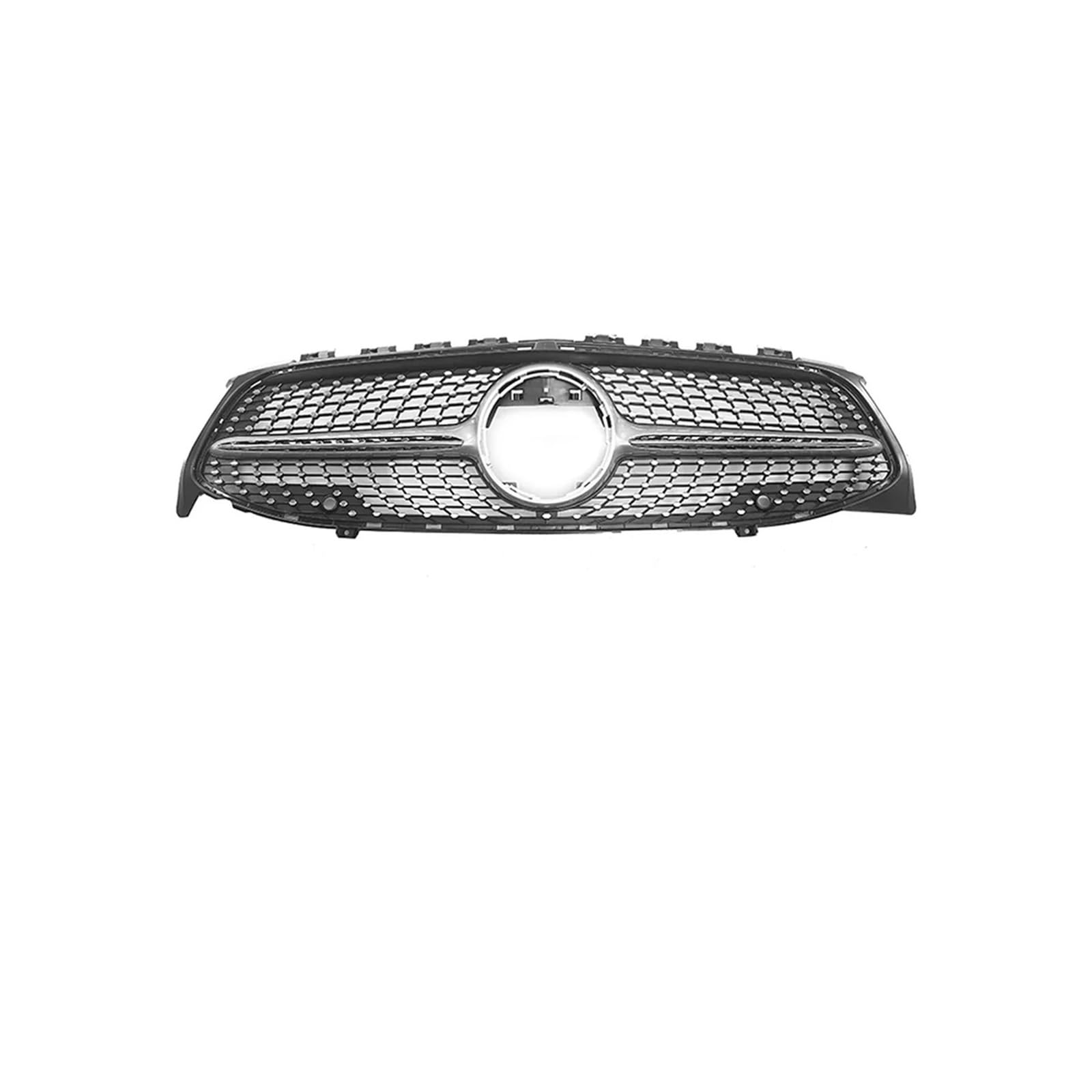 Haubengrill Für CLA Für Klasse C118 X118 W118 2020-2023 Auto Frontstoßstangengrill Sport Kühlergrill(Diamonds-Silver) von MBPBVRVAF