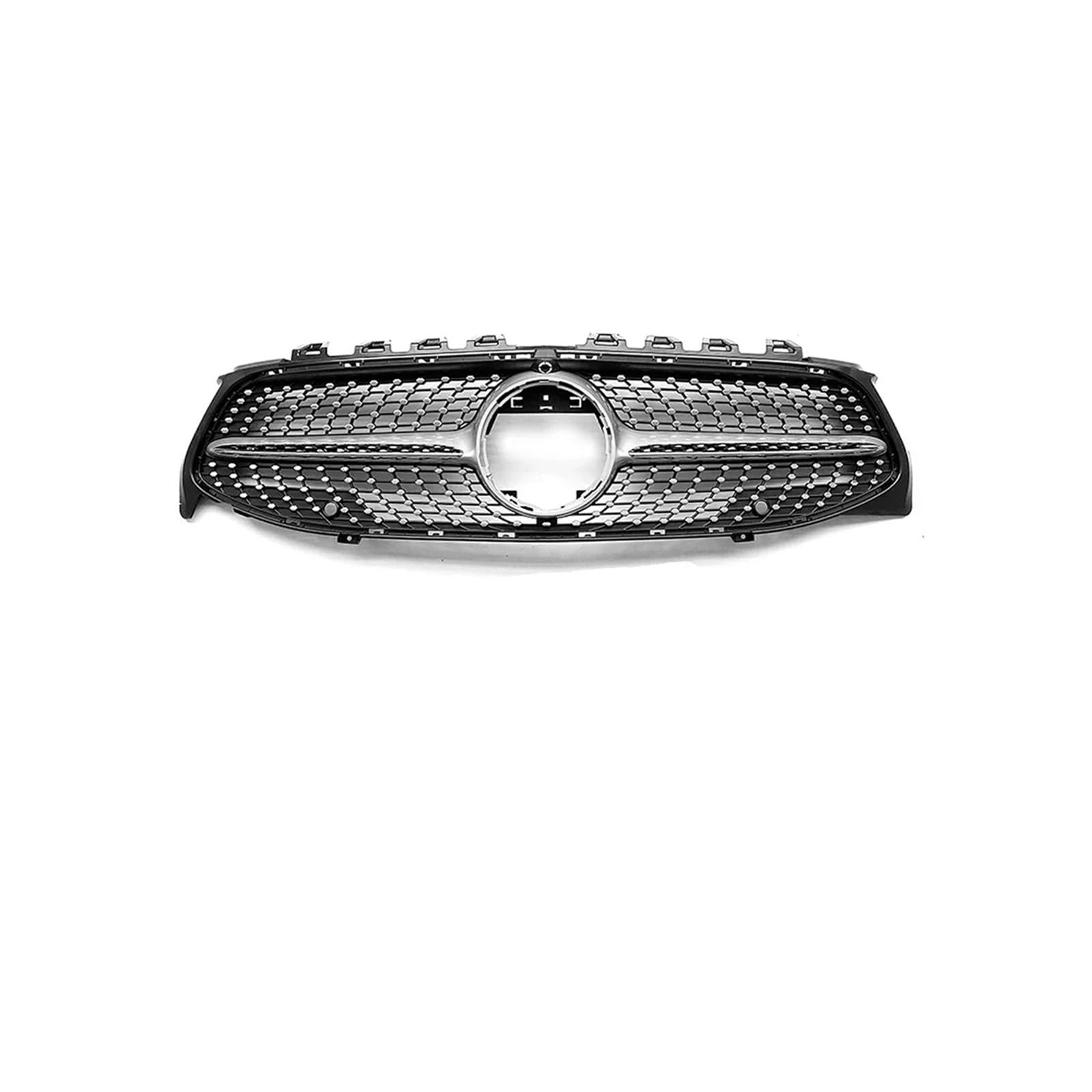 Haubengrill Für CLA Für Klasse C118 X118 W118 2020-2023 Auto Frontstoßstangengrill Sport Kühlergrill(Diamonds-Silver W360) von MBPBVRVAF