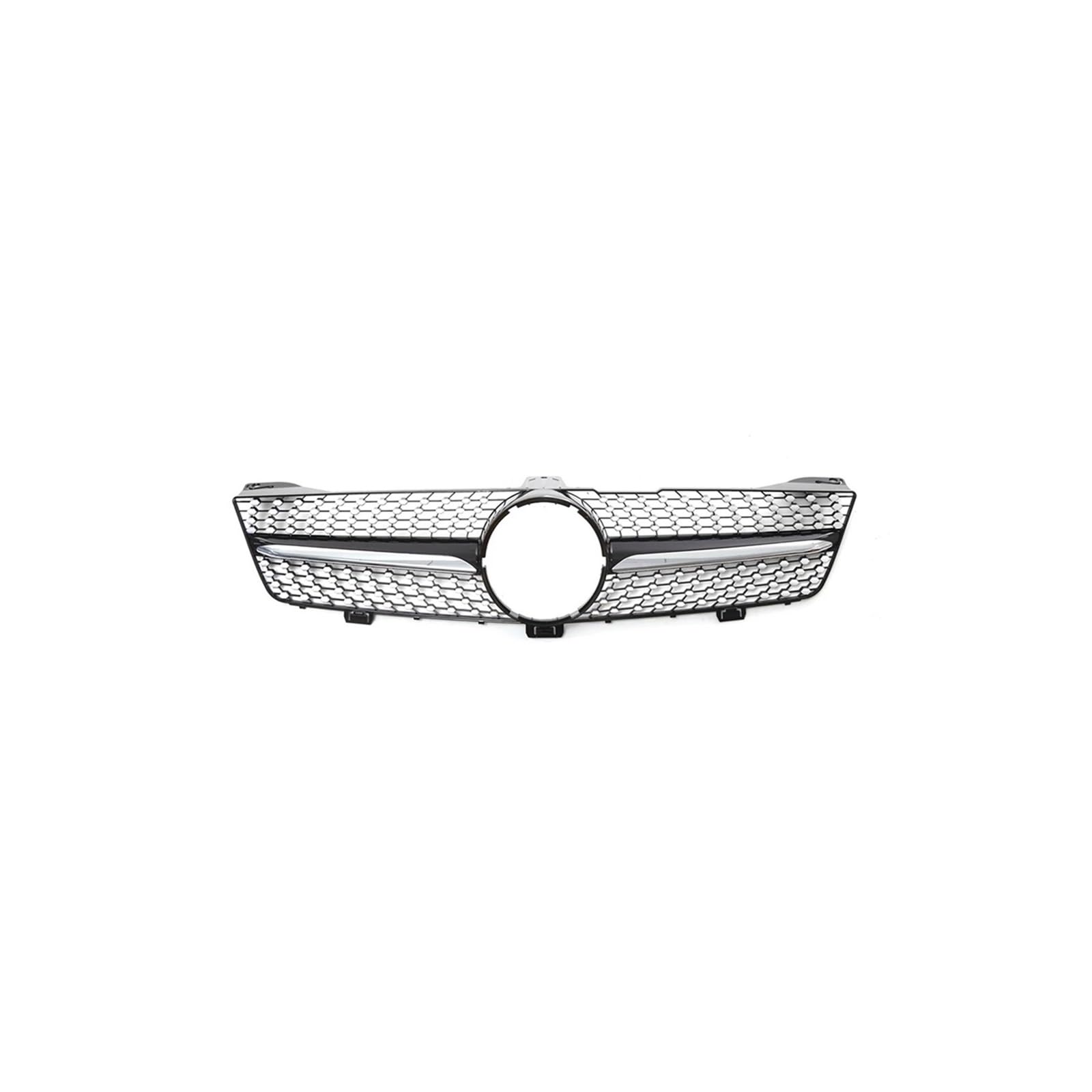 Haubengrill Für CLS Für Klasse W219 CLS350 CLS550 CLS63 2005-2008 Auto Frontstoßstangengrill Glänzend Schwarz Sport Kühlergrill(Diamonds-Black) von MBPBVRVAF