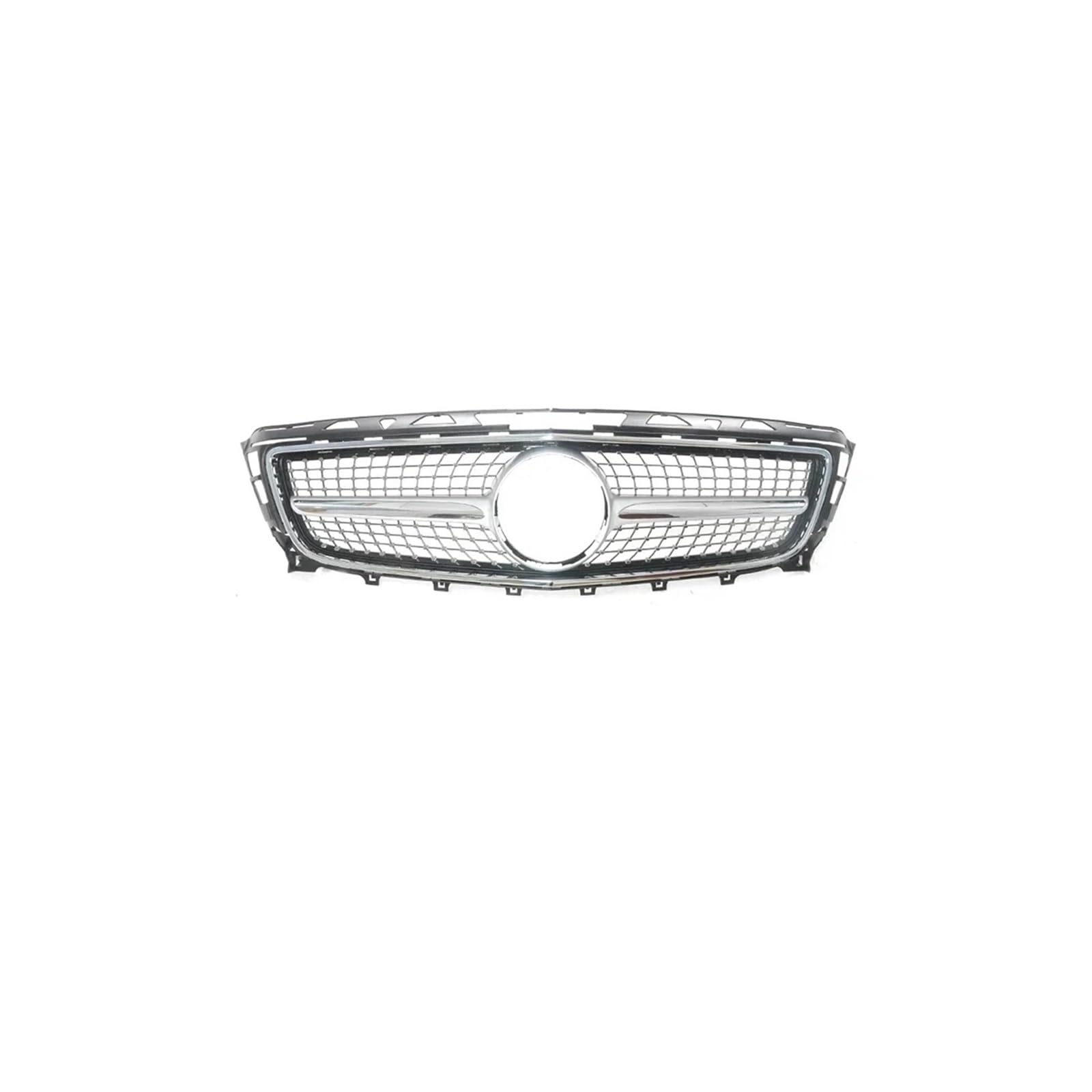 Haubengrill Für CLS W218 2011-2018 Auto Vorderen Stoßfänger Diamant Racing Grill Sport Kühlergrill(Diamond Chrome 11-13) von MBPBVRVAF