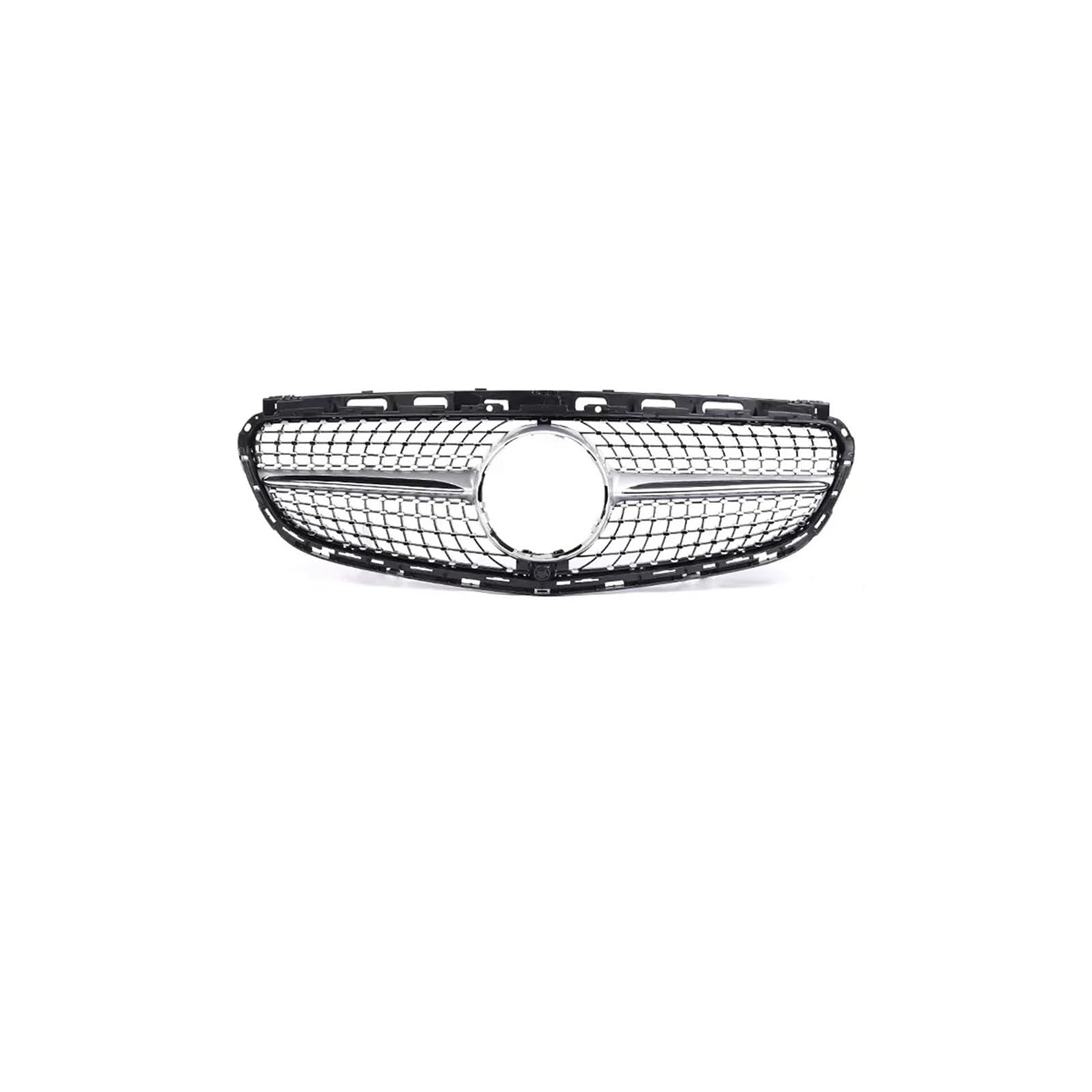 Haubengrill Für E Für Klasse W212 2009-2015 Auto Front Racing Grill Diamant Schwarz Silber Sport Kühlergrill(14-15 Diamond Sliver) von MBPBVRVAF