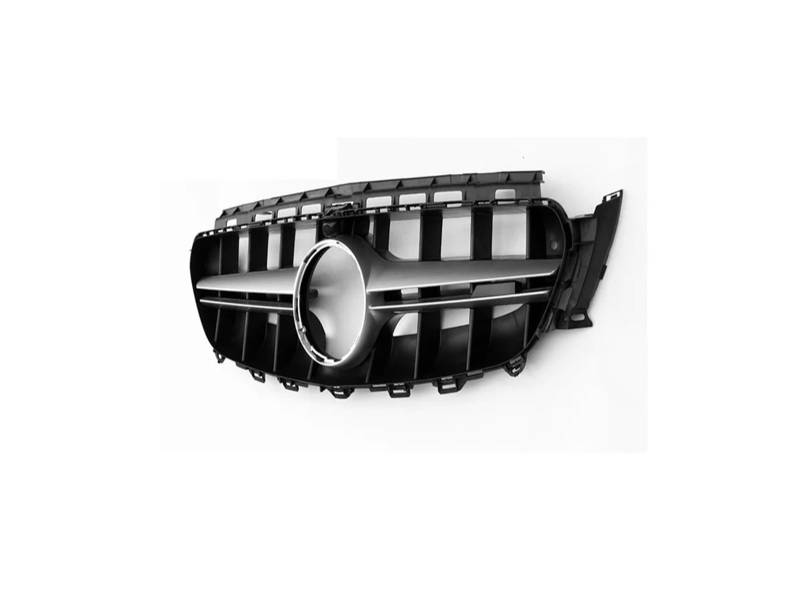 Haubengrill Für E Für Klasse W213 2016-2019 Frontstoßstangengrill Sport Racing Grill Mit Kamera Sport Kühlergrill(A Silver) von MBPBVRVAF