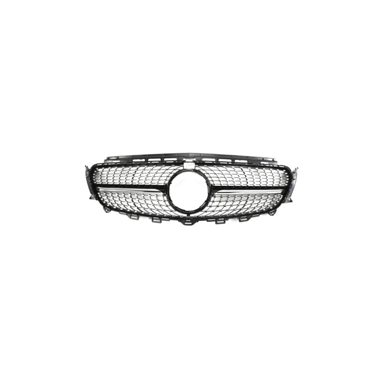 Haubengrill Für E Für Klasse W213 2016-2019 Frontstoßstangengrill Sport Racing Grill Mit Kamera Sport Kühlergrill(Diamond Black) von MBPBVRVAF