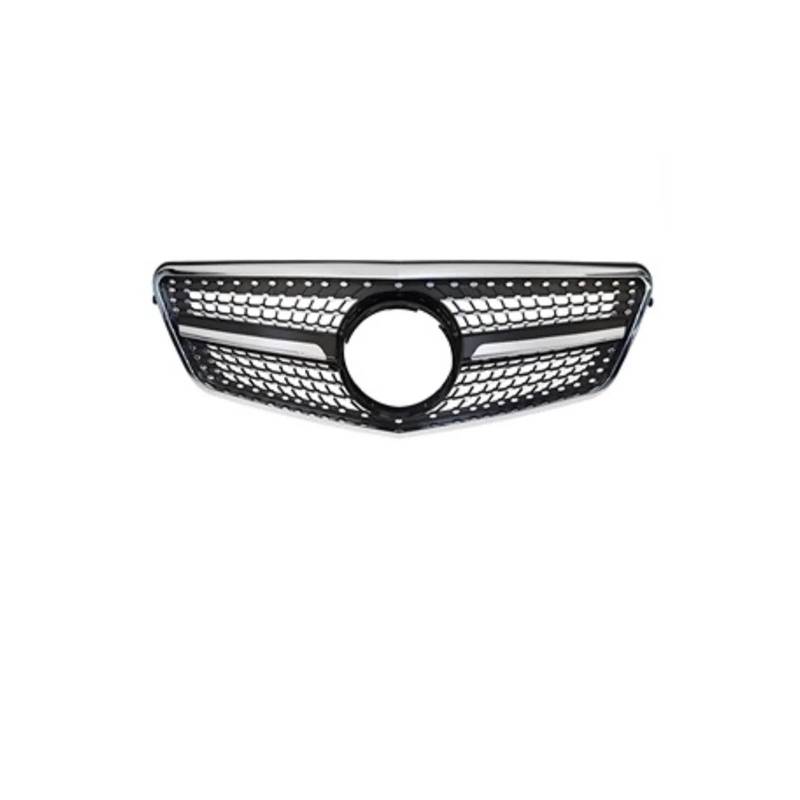 Haubengrill Für E-Klasse W212 2009-2015 Auto Front Einlass Gitter Kühlergrill Diamant Styling Sport Kühlergrill(Black1) von MBPBVRVAF