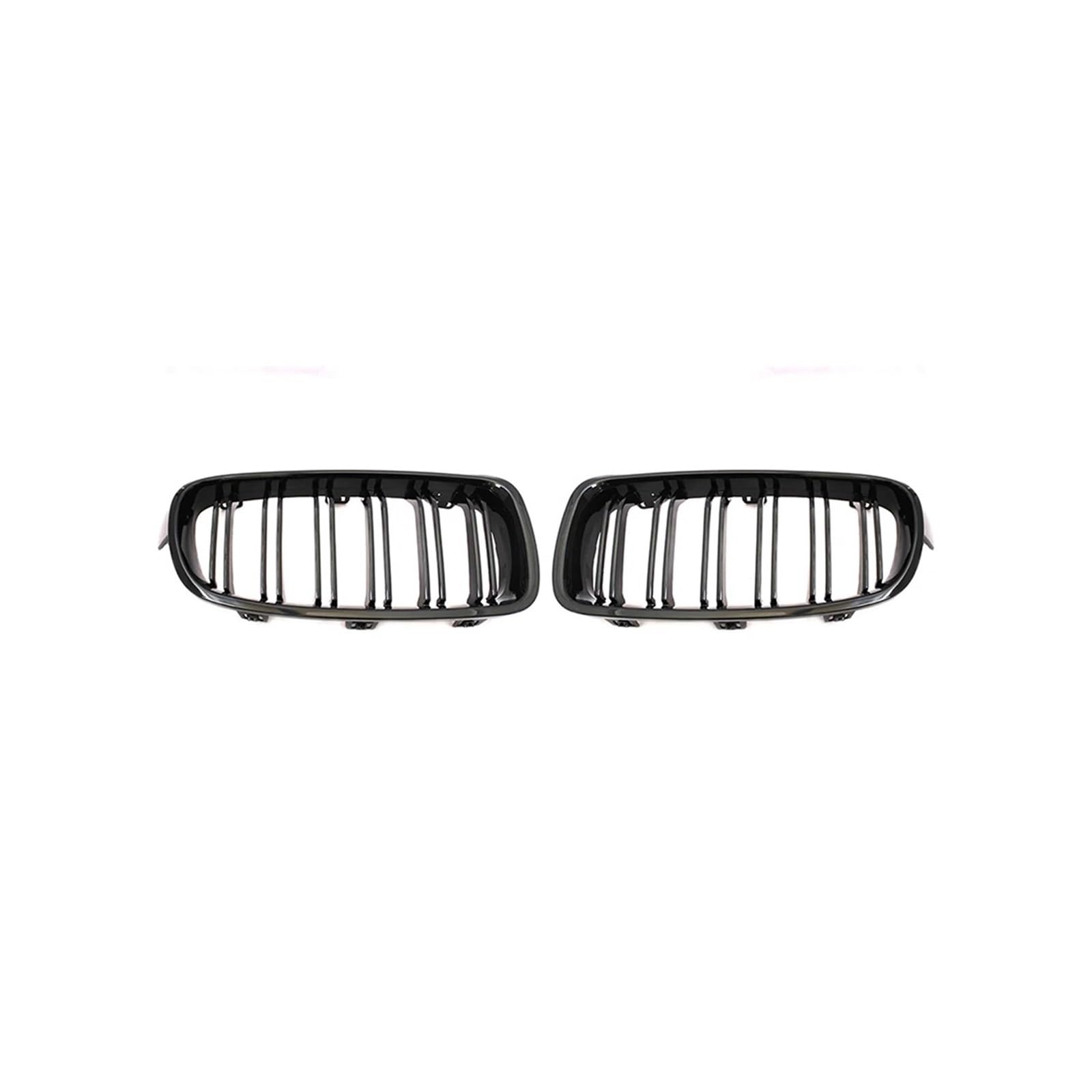 Haubengrill Für F30 F31 F35 2012-2018 320i 325i 328i Auto Styling Front Niere Kühlergrill Dual Lamellen Kühlergrill Sport Kühlergrill(Double Line Black) von MBPBVRVAF