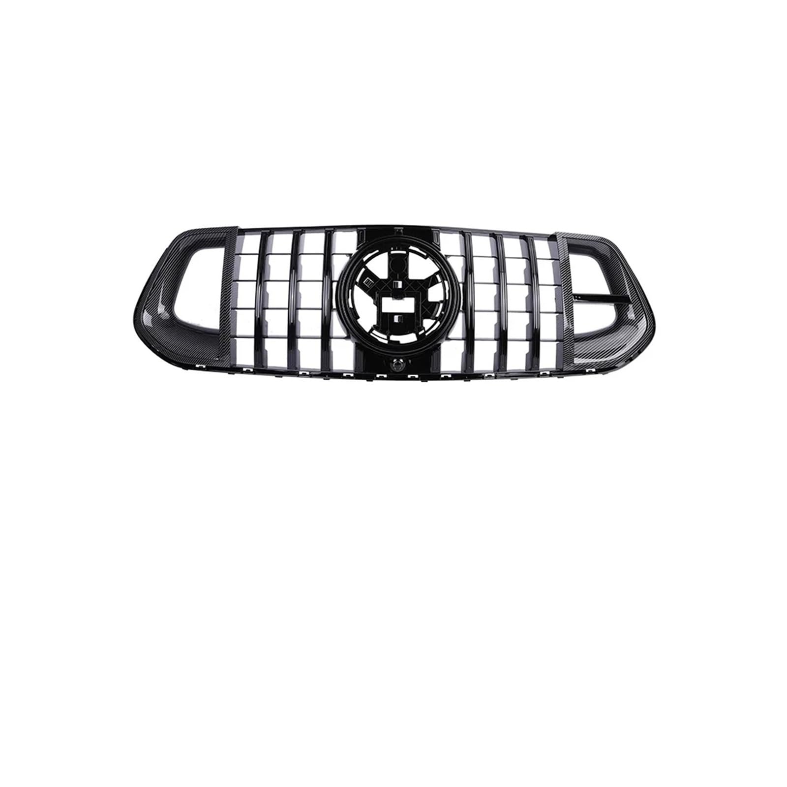 Haubengrill Für GLE Für Klasse W167 GLE350 GLE450 2020 Auto Front Racing Stoßstange Grille Obere Abdeckung Grill Sport Kühlergrill(BRS G Black Carbon) von MBPBVRVAF