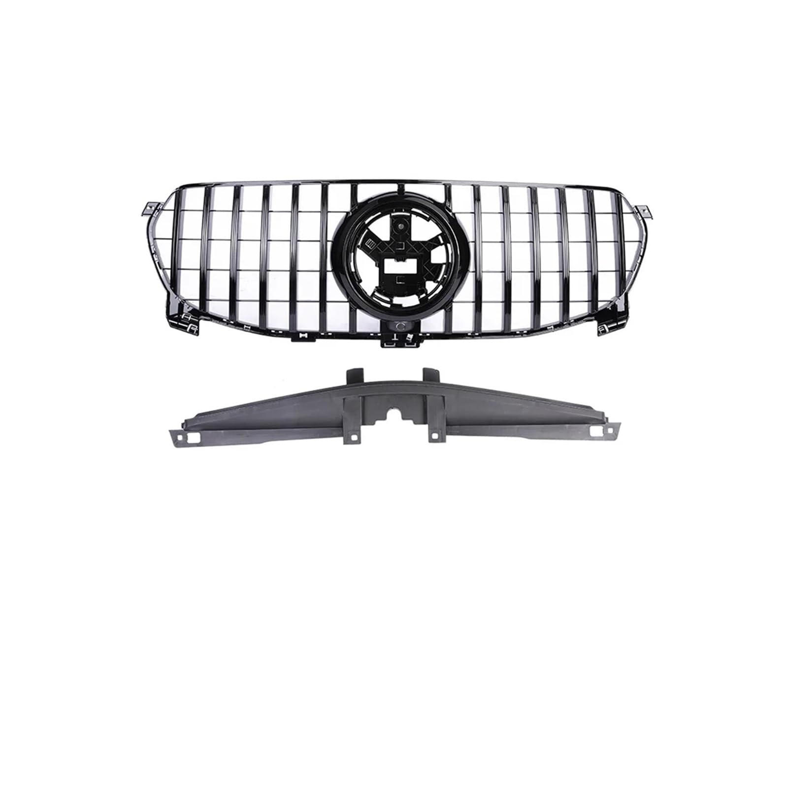 Haubengrill Für GLE Für Klasse W167 GLE350 GLE450 2020 Auto Front Racing Stoßstange Grille Obere Abdeckung Grill Sport Kühlergrill(G Black Non A) von MBPBVRVAF