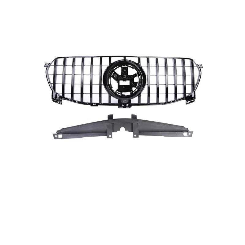 Haubengrill Für GLE Für Klasse W167 GLE350 GLE450 2020 Auto Front Racing Stoßstange Grille Obere Abdeckung Grill Sport Kühlergrill(G Black Non A) von MBPBVRVAF