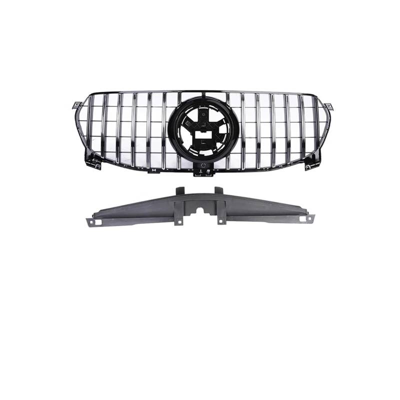 Haubengrill Für GLE Für Klasse W167 GLE350 GLE450 2020 Auto Front Racing Stoßstange Grille Obere Abdeckung Grill Sport Kühlergrill(G Chrome Non A) von MBPBVRVAF