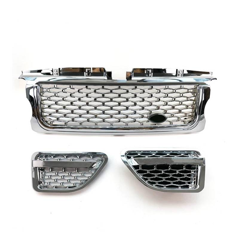 Haubengrill Für Land Für Rover Für Range Für Sport 2005-2009 L320 Auto Front Stoßstange Grille Grill Sport Kühlergrill(Plating a Set) von MBPBVRVAF