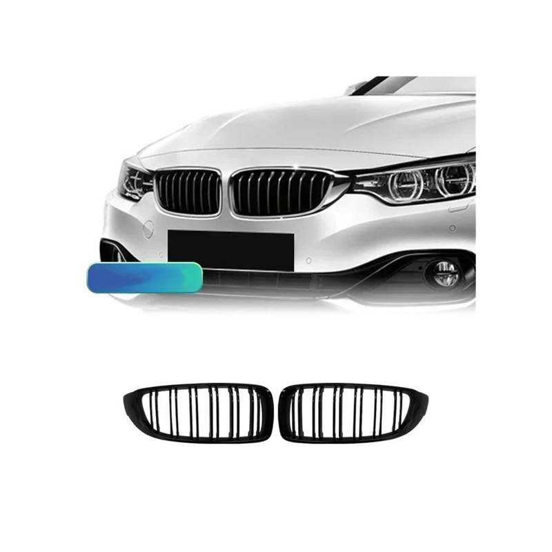 Haubengrill Für M3 Für M4 F32 F33 F36 F80 F82 2012-2018 Auto Frontstoßstangengrill Renngrill Sport Kühlergrill(Gloss Black) von MBPBVRVAF