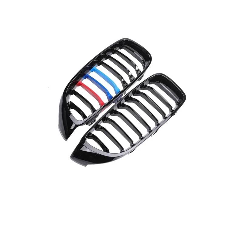 Haubengrill Für M4 F32 F33 F36 F80 F82 F83 2013-2020 Glänzend Schwarz Front Lower Bumper Niere Grill Sport Kühlergrill(Single 9 Color) von MBPBVRVAF