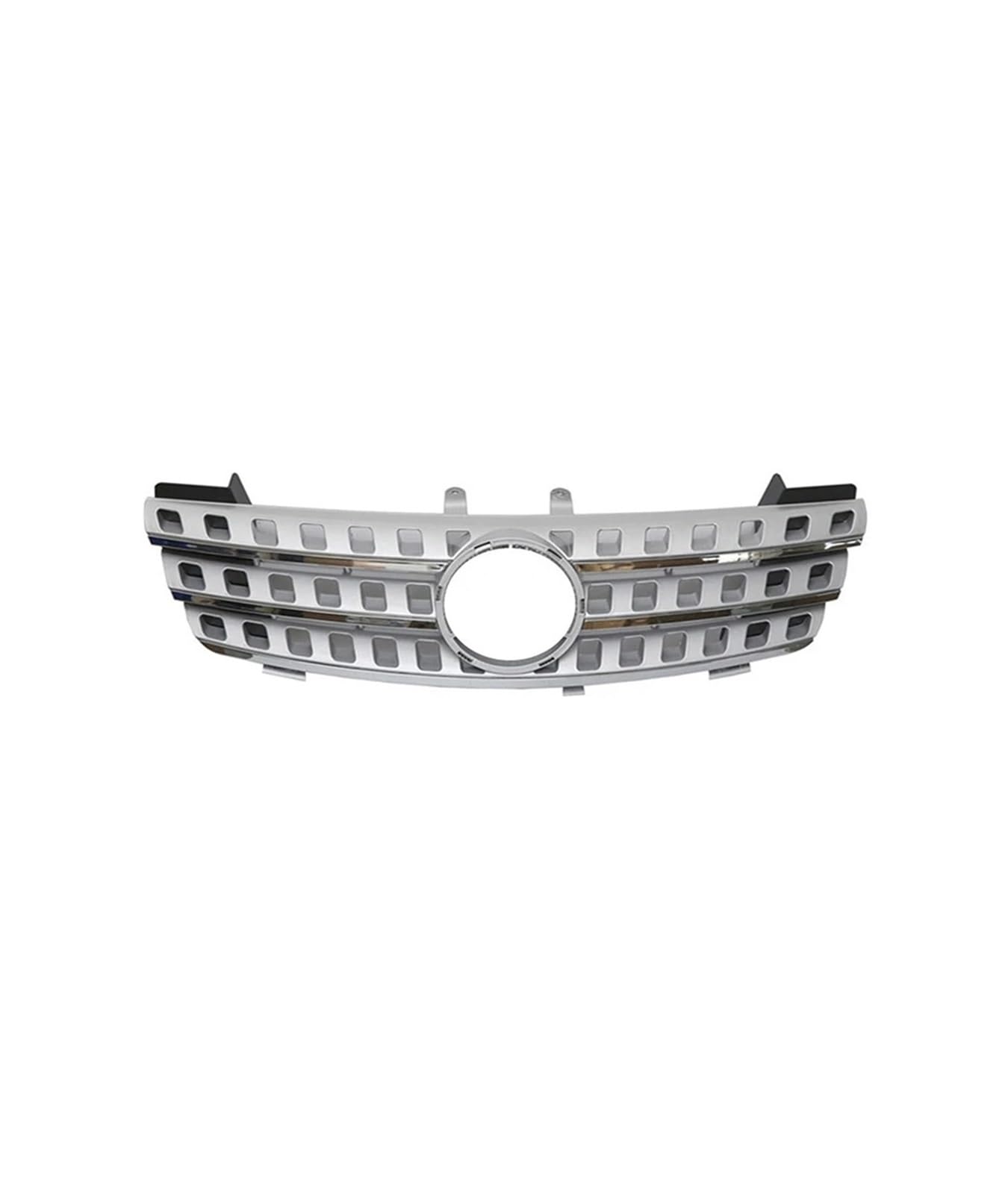 Haubengrill Für ML 2005 2006 2007 2008 Kühlergrill Vorne Mitte Net Silber Schwarz Sport Kühlergrill(Sliver) von MBPBVRVAF