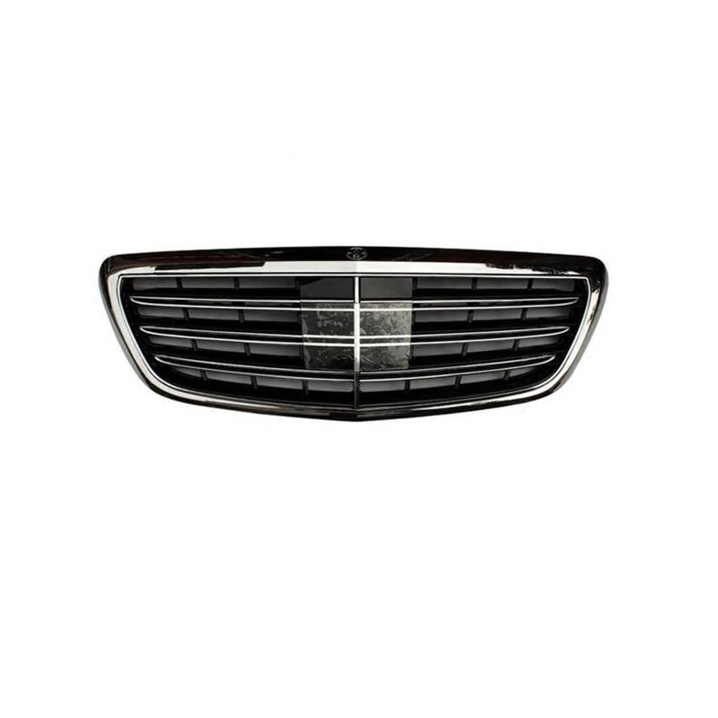 Haubengrill Für S-Klasse S320 S400 S500 S600 W222 S63 S65 2014y-on Auto Front Kühlergrill Stoßstange Sport Kühlergrill(Silver) von MBPBVRVAF