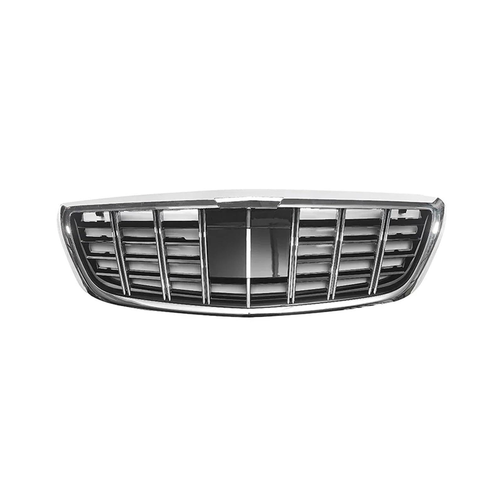 Haubengrill Für S-Klasse W222 S400 S350 S500 S450 2014-2019 Auto Front Racing Grill Facelift Gitter Oberen Kühlergrill Sport Kühlergrill(Silver) von MBPBVRVAF