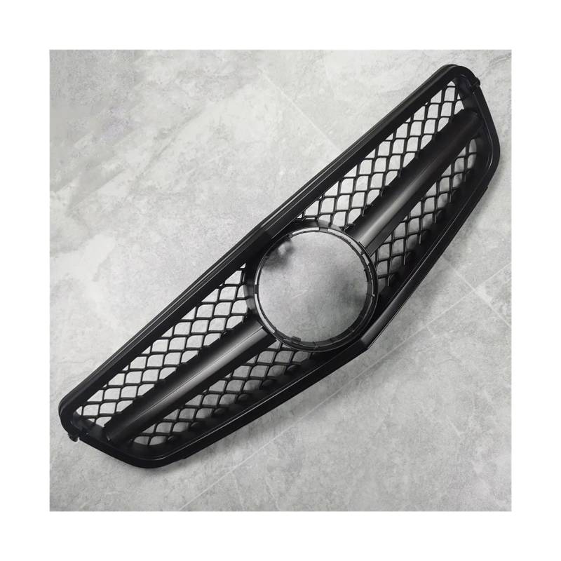 Haubengrill Für W204 C-Klasse 507 C63 C180 C200 C250 C230 C300 C350 2007-2014 Auto Stil Front STOßSTANGE Grill Sport Kühlergrill(Matte Black) von MBPBVRVAF