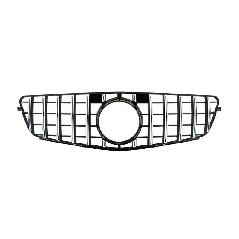 Haubengrill Für W204 C-Klasse C180 C200 C220 C230 C280 C350 2008-2014 Auto Front Racing Facelift Gitter Sport Kühlergrill(Silver) von MBPBVRVAF