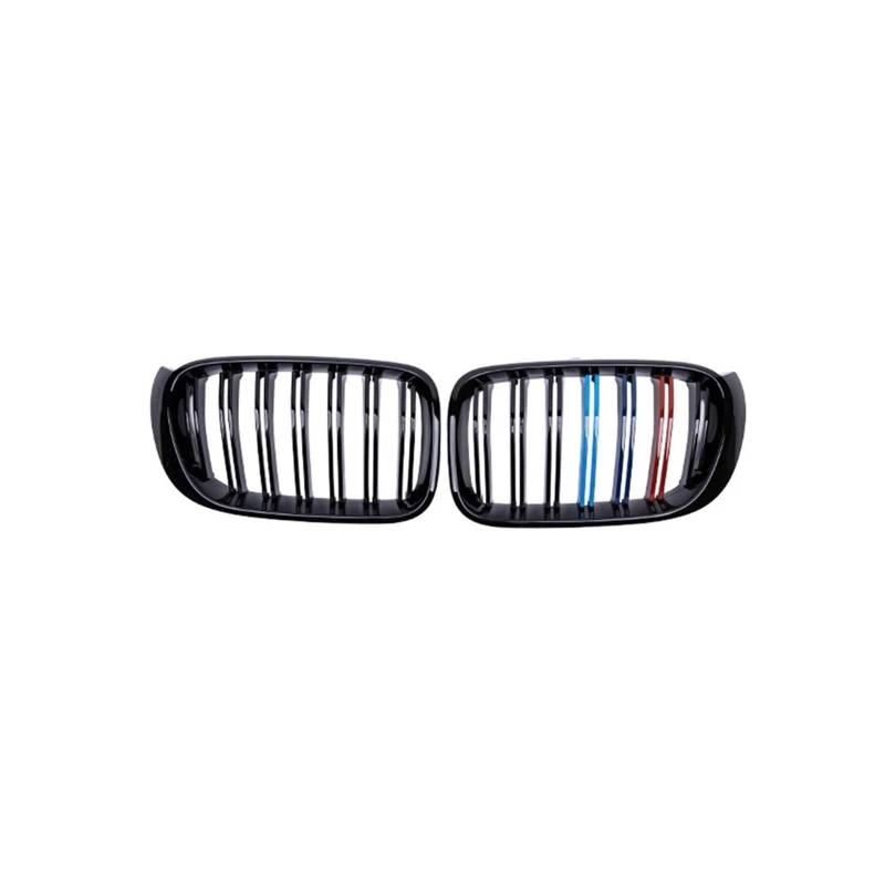 Haubengrill Für X3 Für X4 F25 F26 2010-2017 Auto Front Nierengrill Haube Frontstoßstange Kühlergrill Sport Kühlergrill(B Gloss Black) von MBPBVRVAF