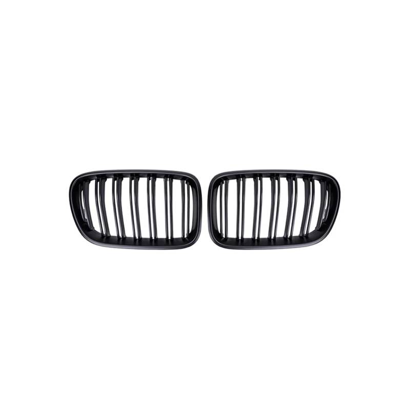 Haubengrill Für X3 Für X4 F25 F26 2010-2017 Auto Front Nierengrill Haube Frontstoßstange Kühlergrill Sport Kühlergrill(D Matte Black) von MBPBVRVAF