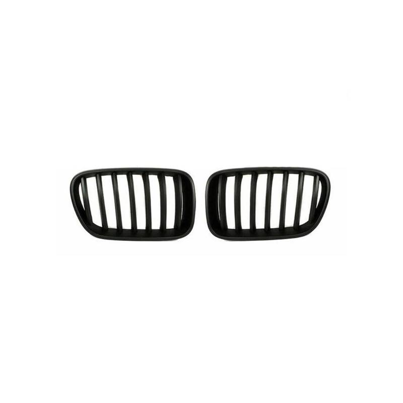 Haubengrill Für X3 Für X4 F25 F26 2010-2017 Auto Front Nierengrill Haube Frontstoßstange Kühlergrill Sport Kühlergrill(F Matte Black) von MBPBVRVAF