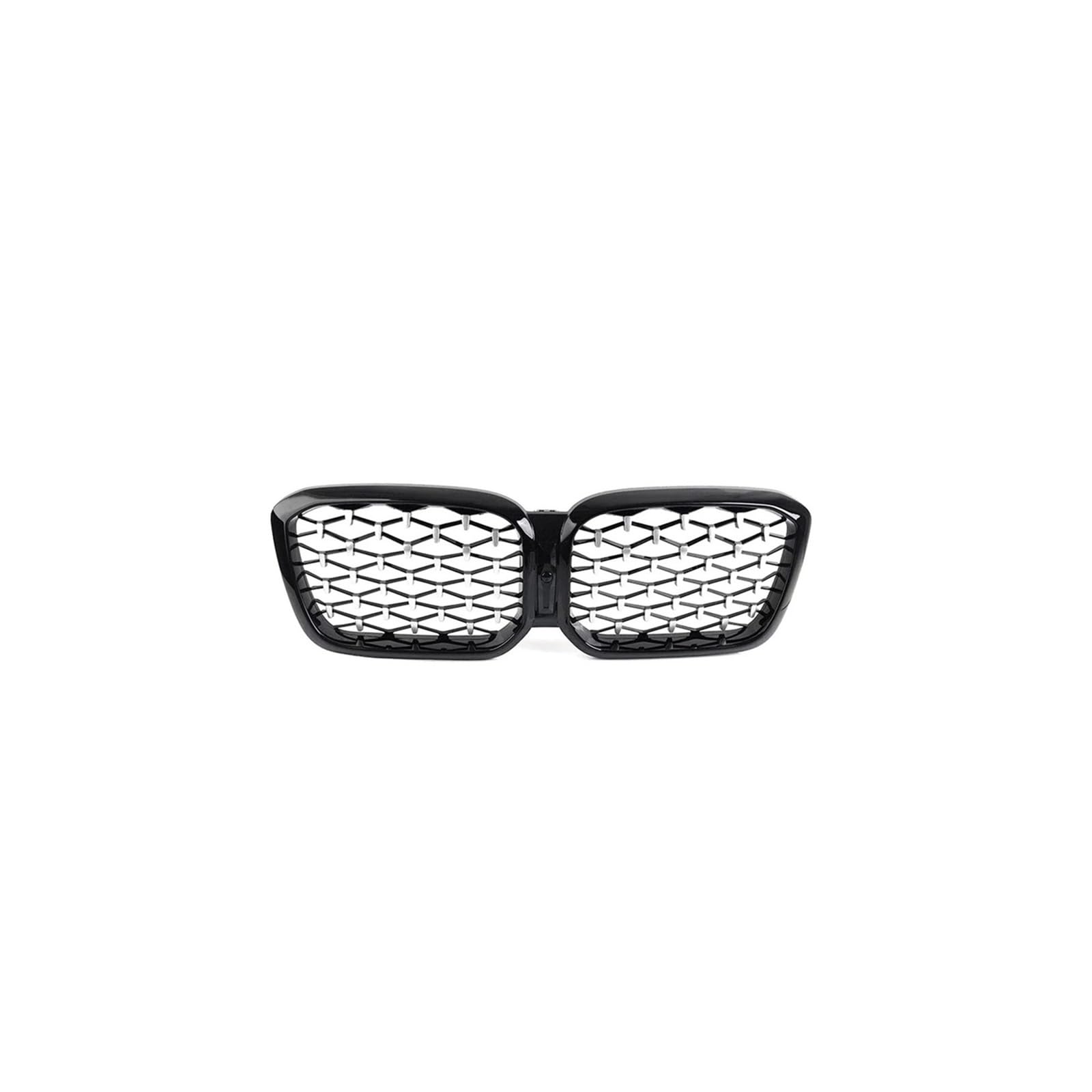 Haubengrill Für X3 Für X4 G01 G02 2022-IN Frontstoßstangengitter Glanz Single Line Style Matte Racing Grills Sport Kühlergrill(Diamond-Chrome Black) von MBPBVRVAF