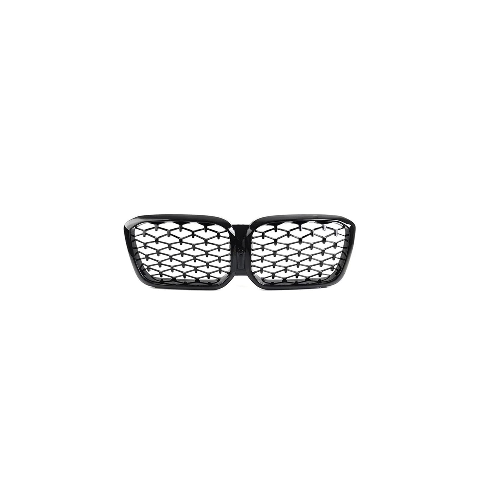 Haubengrill Für X3 Für X4 G01 G02 2022-IN Frontstoßstangengitter Glanz Single Line Style Matte Racing Grills Sport Kühlergrill(Diamond-Glossy Black) von MBPBVRVAF