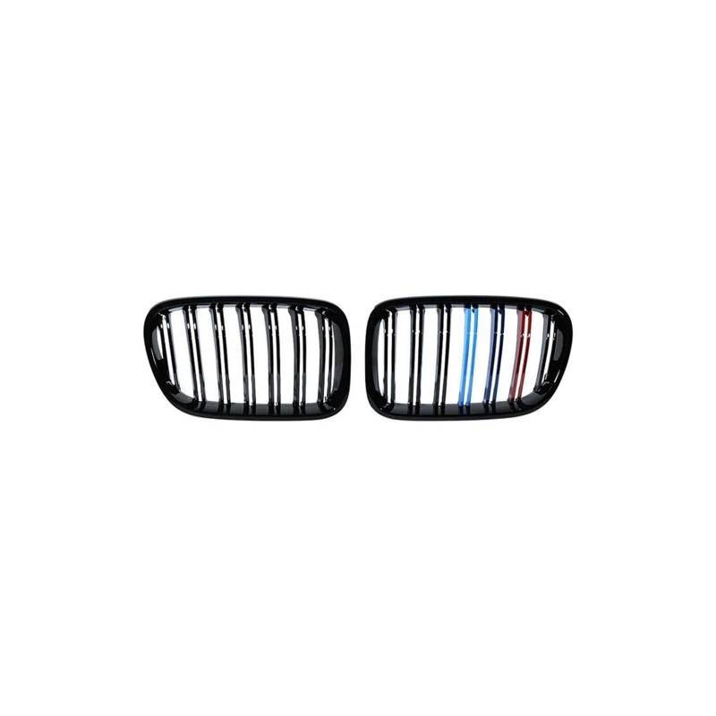 Haubengrill Für X4 Für X3 F26 F25 2010 2011-2017 Auto Front Nierengrill Haube Frontstoßstange Kühlergrill Sport Kühlergrill(E Gloss Black) von MBPBVRVAF