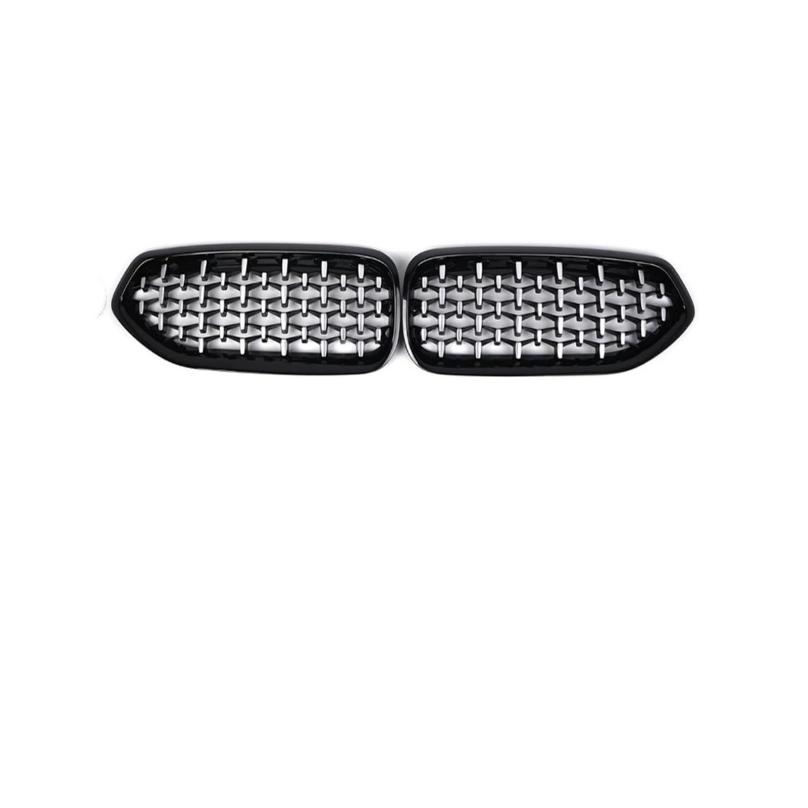 Haubengrill Für Z4 2019-2024 Auto Front Kühlergrill Glanz Schwarz Stoßstange Racing Grill Sport Kühlergrill(Diamonds-Silver) von MBPBVRVAF