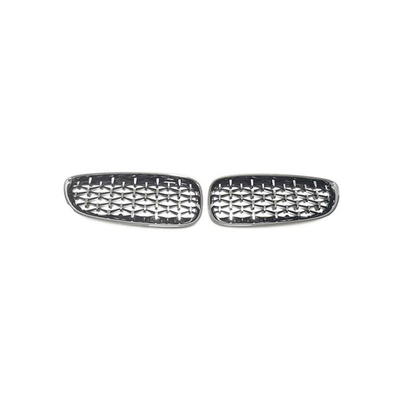 Haubengrill Für Z4 E89 2009-2016 Auto Front Niere Kühlergrill Haube Front Stoßstange Kühlergrill Sport Kühlergrill(B All Silver) von MBPBVRVAF